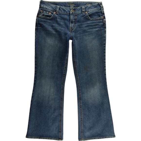 Silver Jeans Denim - Silver Suki Flare Jeans Women's 34 Stretch Mid Rise C315